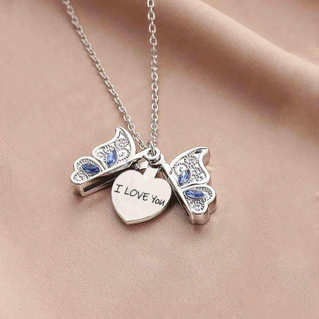 Florrissa Azure Butterfly locket