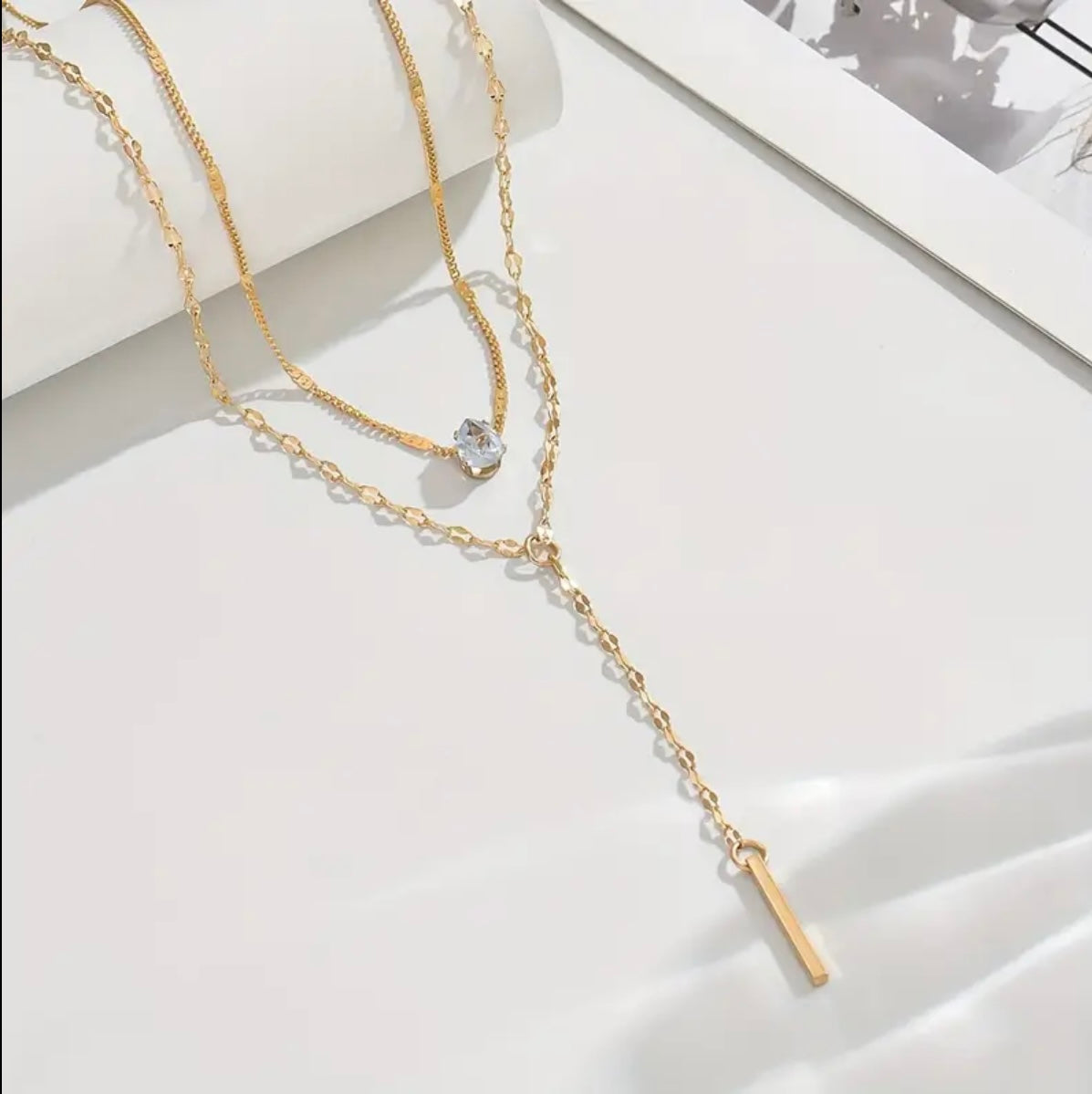 Rhinestone Pendant Necklace