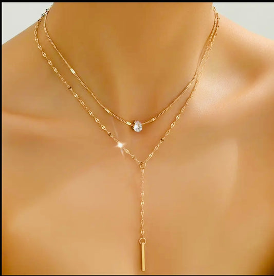Rhinestone Pendant Necklace