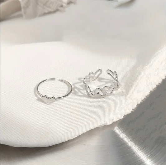 Florrissa's Serene Heart Ring Set